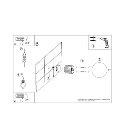 Applique murale salle de bain HALO 1xG9/8W/230V d. 12 cm IP44 orange