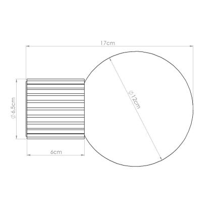 Badkamer wandlamp HALO 1xG9/8W/230V diameter 12 cm IP44 oranje