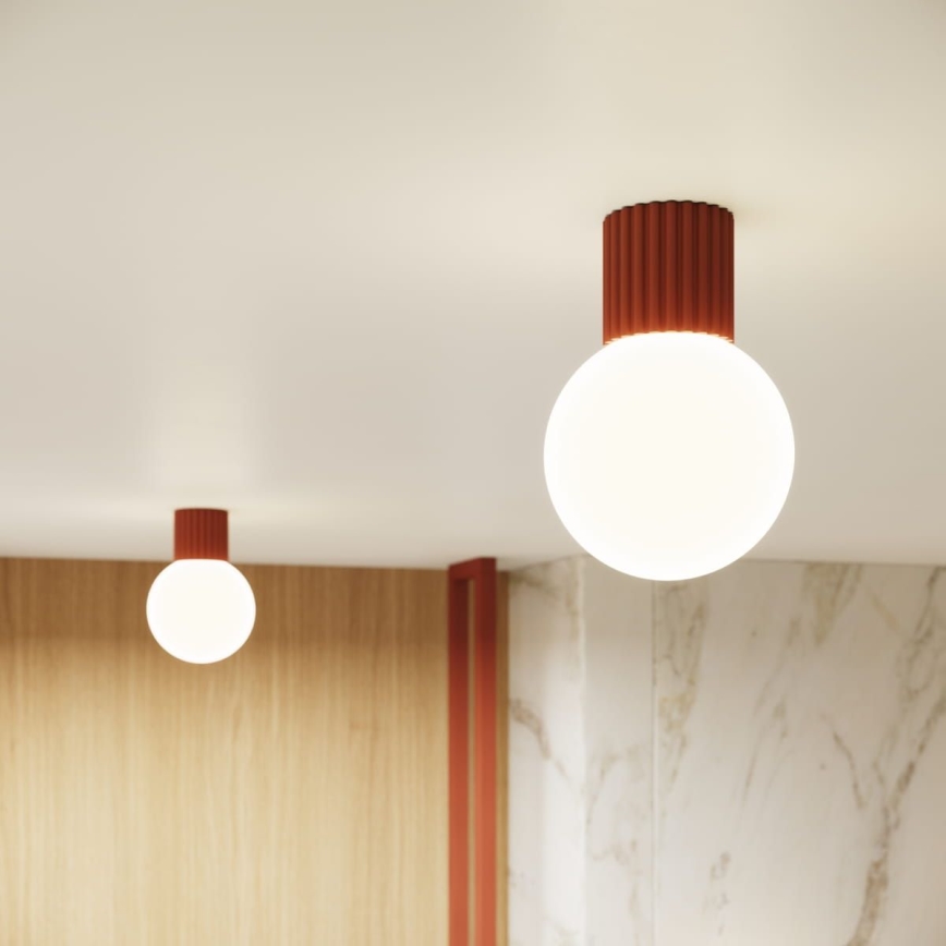 Badkamer plafondlamp HALO 1xG9/8W/230V diameter 12 cm IP44 oranje