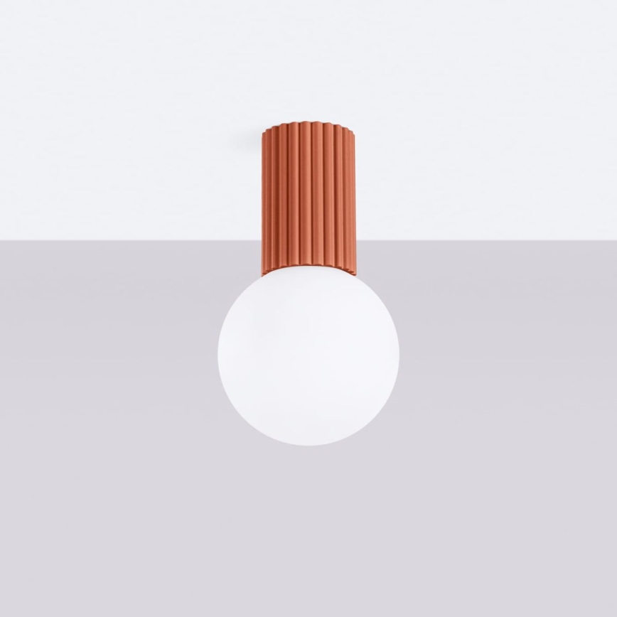 Badkamer plafondlamp HALO 1xG9/8W/230V diameter 12 cm IP44 oranje