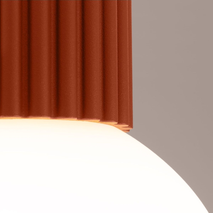 Badkamer plafondlamp HALO 1xG9/8W/230V diameter 12 cm IP44 oranje