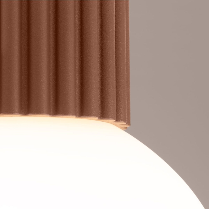 Badkamer plafondlamp HALO 1xG9/8W/230V diameter 12 cm IP44 bruin