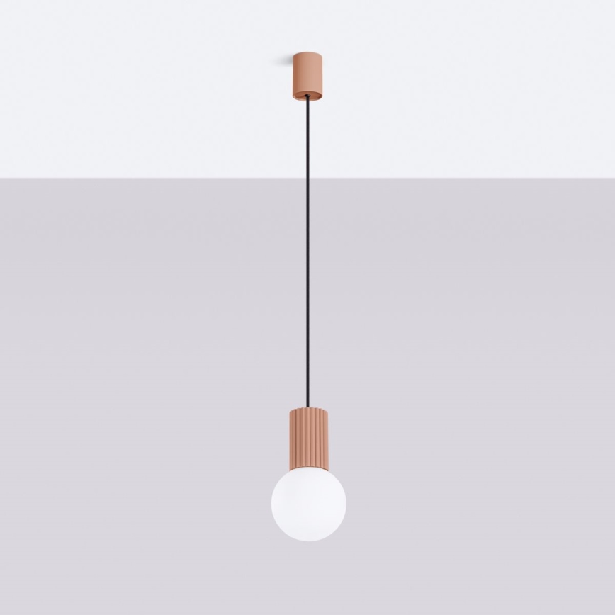 Hanglamp aan een koord HALO 1xG9/8W/230V diameter 12 cm bruin