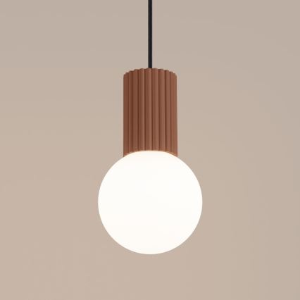 Hanglamp aan een koord HALO 1xG9/8W/230V diameter 12 cm bruin