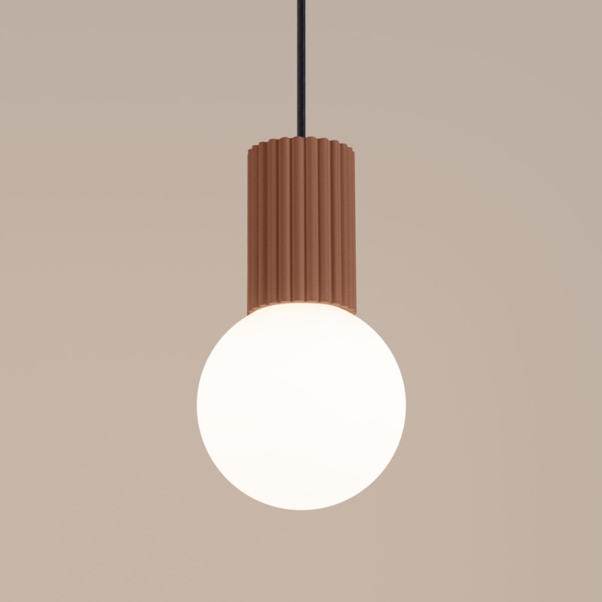 Hanglamp aan een koord HALO 1xG9/8W/230V diameter 12 cm bruin