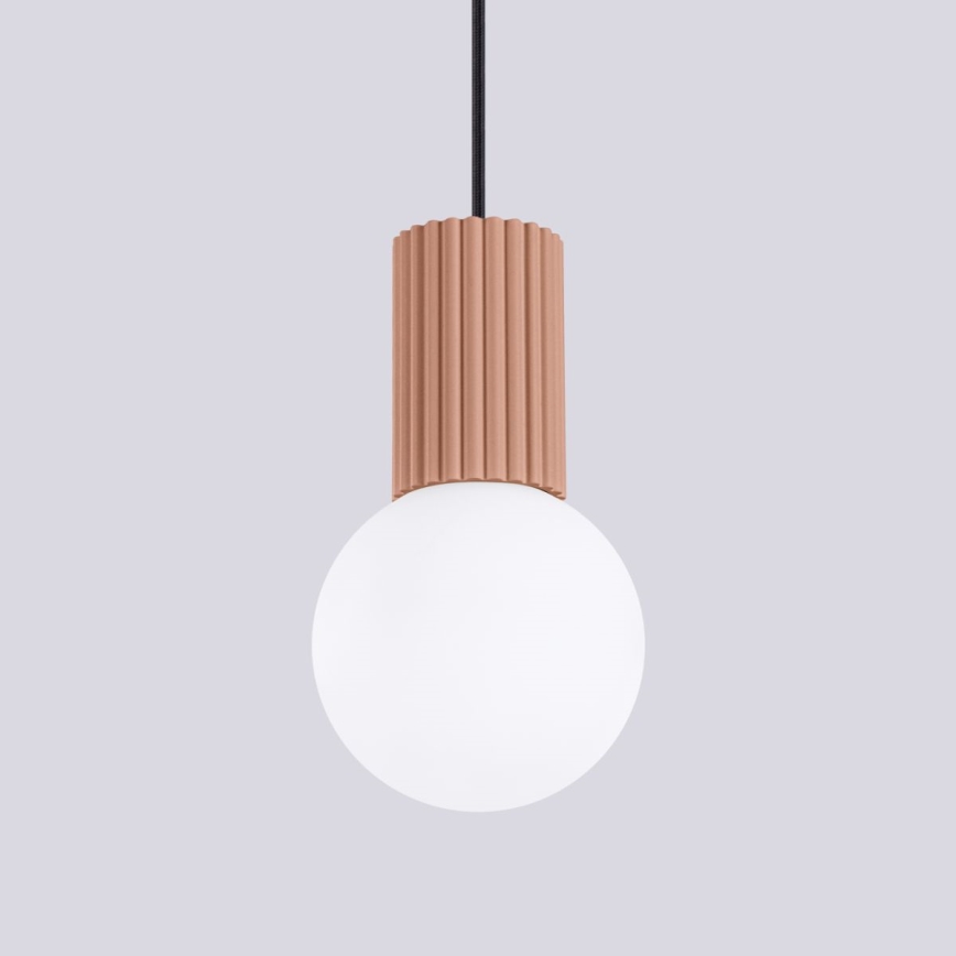 Hanglamp aan een koord HALO 1xG9/8W/230V diameter 12 cm bruin