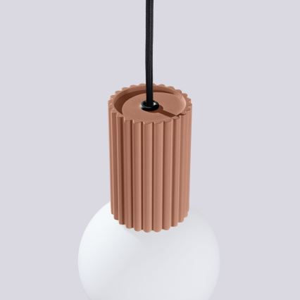 Hanglamp aan een koord HALO 1xG9/8W/230V diameter 12 cm bruin