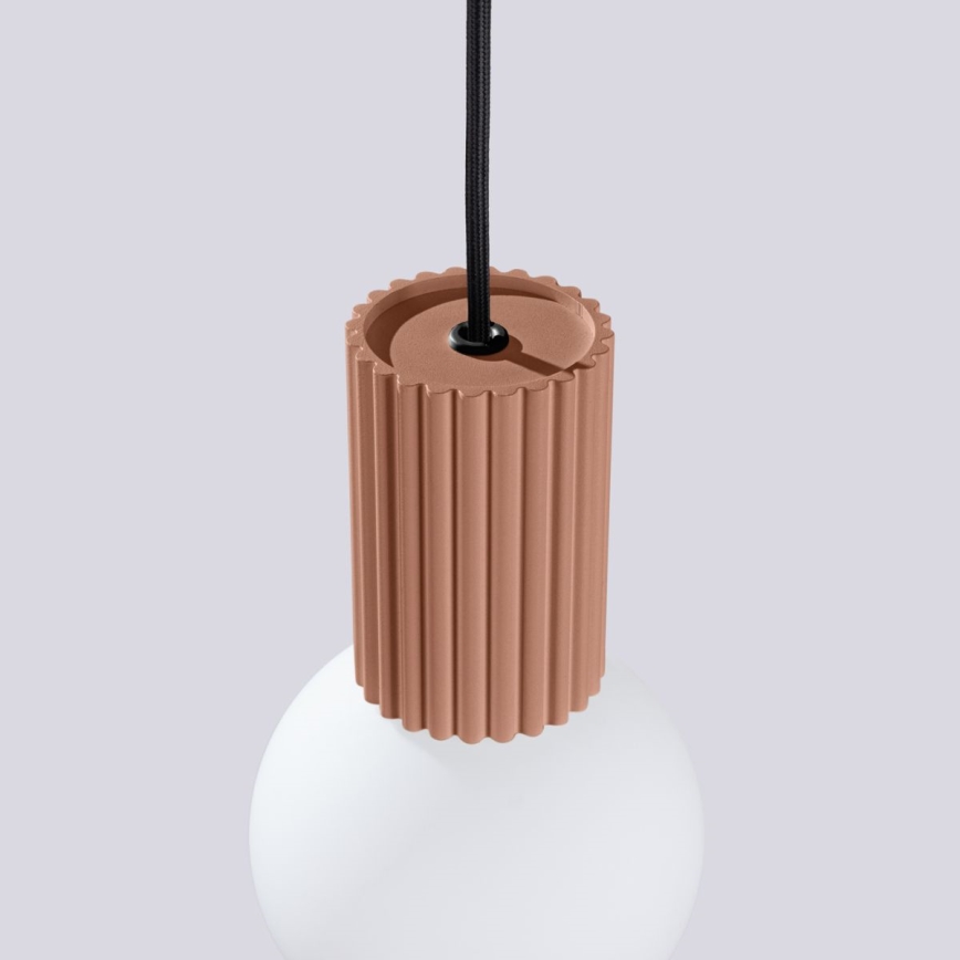 Hanglamp aan een koord HALO 1xG9/8W/230V diameter 12 cm bruin