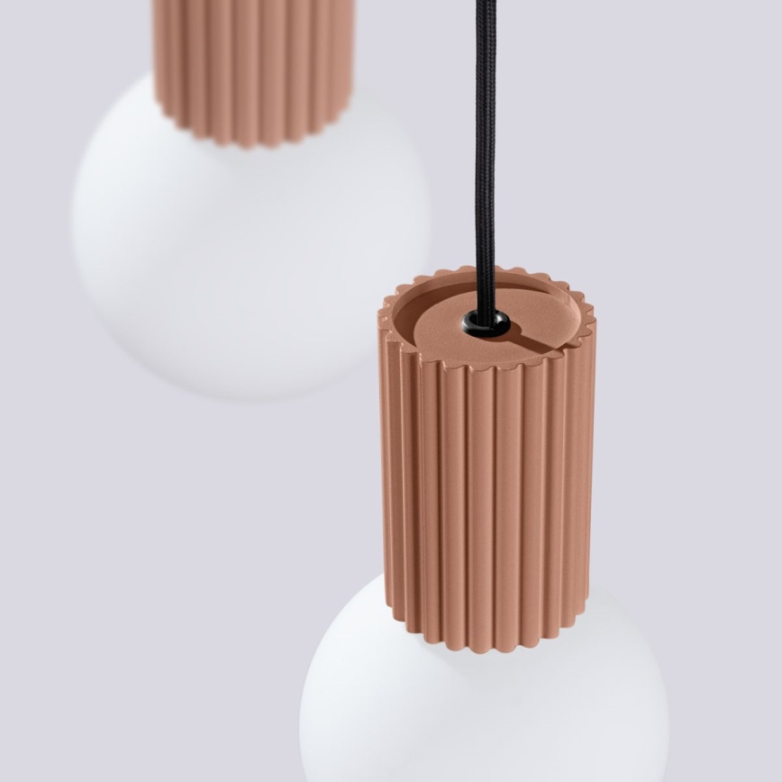 Hanglamp aan een koord HALO 3xG9/8W/230V diameter 25 cm bruin