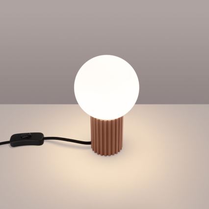 Tafellamp HALO 1xG9/8W/230V diameter 12 cm bruin