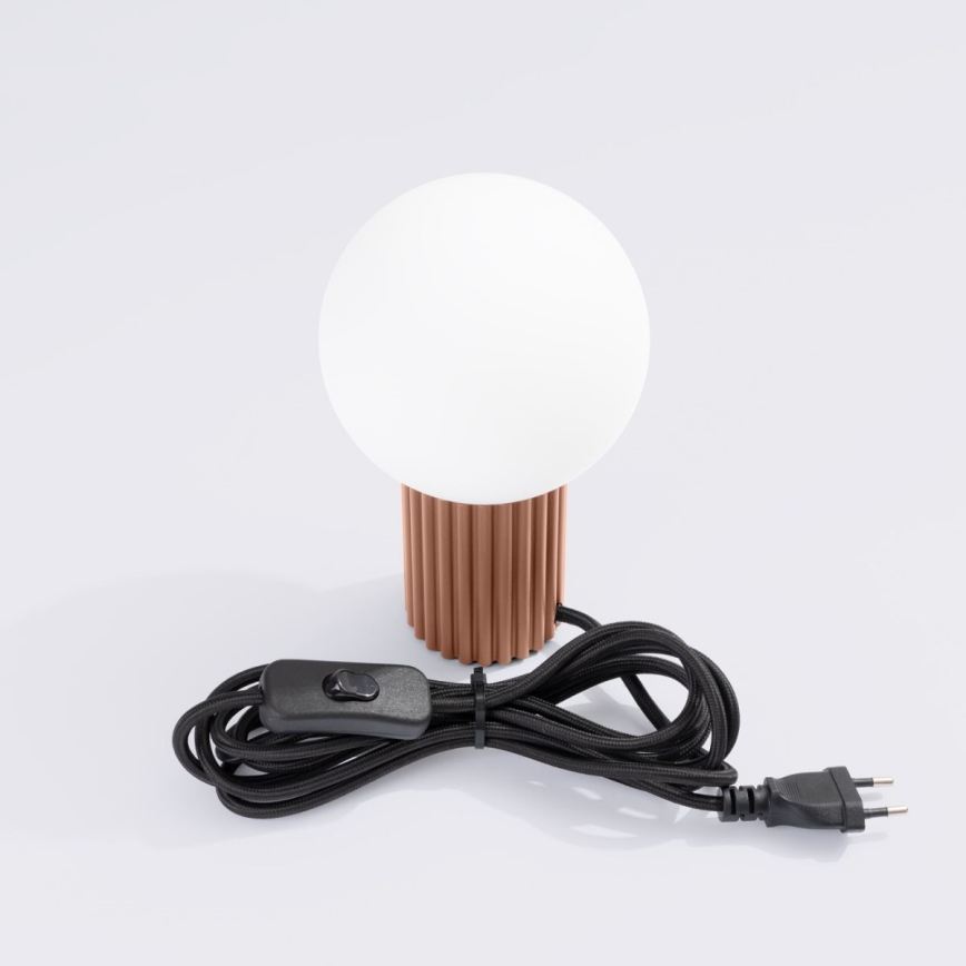 Tafellamp HALO 1xG9/8W/230V diameter 12 cm bruin