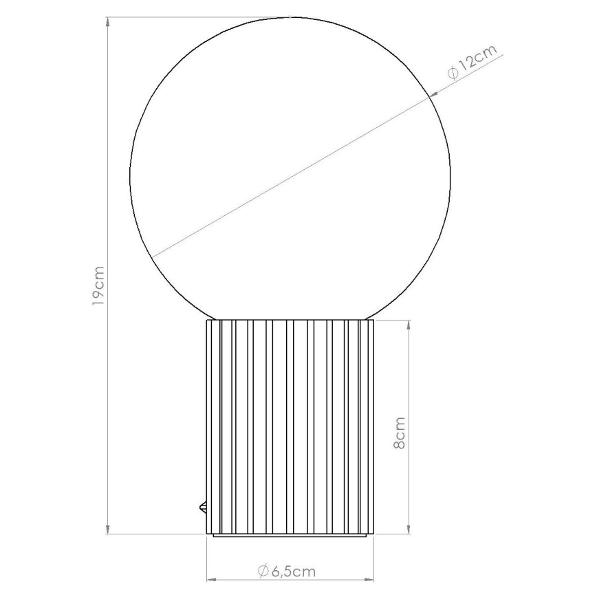 Tafellamp HALO 1xG9/8W/230V diameter 12 cm bruin