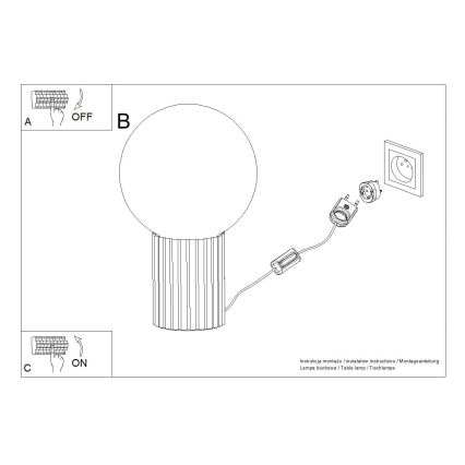 Tafellamp HALO 1xG9/8W/230V diameter 12 cm bruin