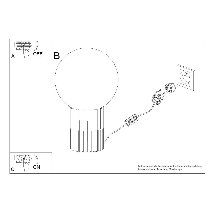 Tafellamp HALO 1xG9/8W/230V diameter 12 cm bruin