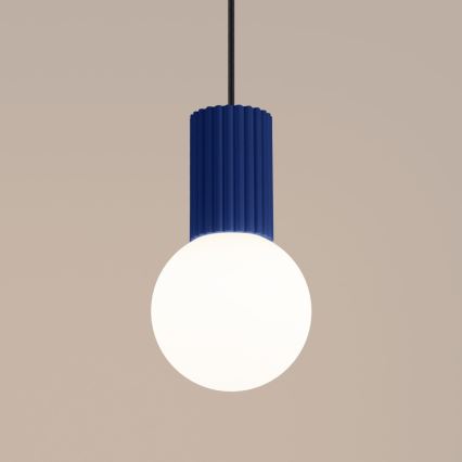 Hanglamp aan een koord HALO 1xG9/8W/230V diameter 12 cm blauw