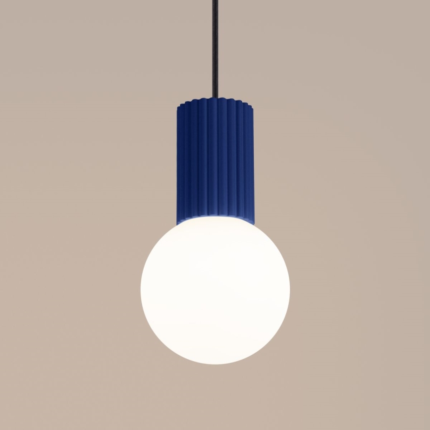 Hanglamp aan een koord HALO 1xG9/8W/230V diameter 12 cm blauw