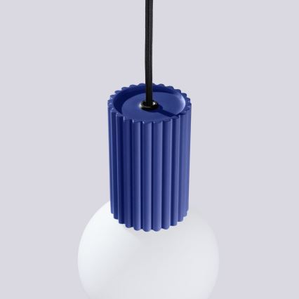 Hanglamp aan een koord HALO 1xG9/8W/230V diameter 12 cm blauw