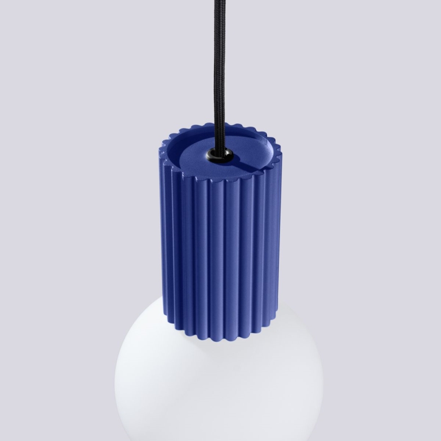 Hanglamp aan een koord HALO 1xG9/8W/230V diameter 12 cm blauw