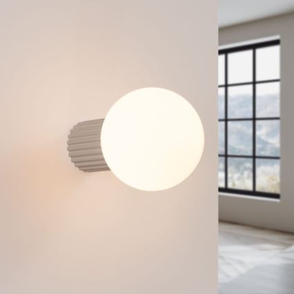 Badkamer wandlamp HALO 1xG9/8W/230V diameter 12 cm IP44 beige