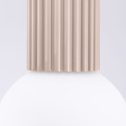 Badkamer plafondlamp HALO 1xG9/8W/230V diameter 12 cm IP44 beige