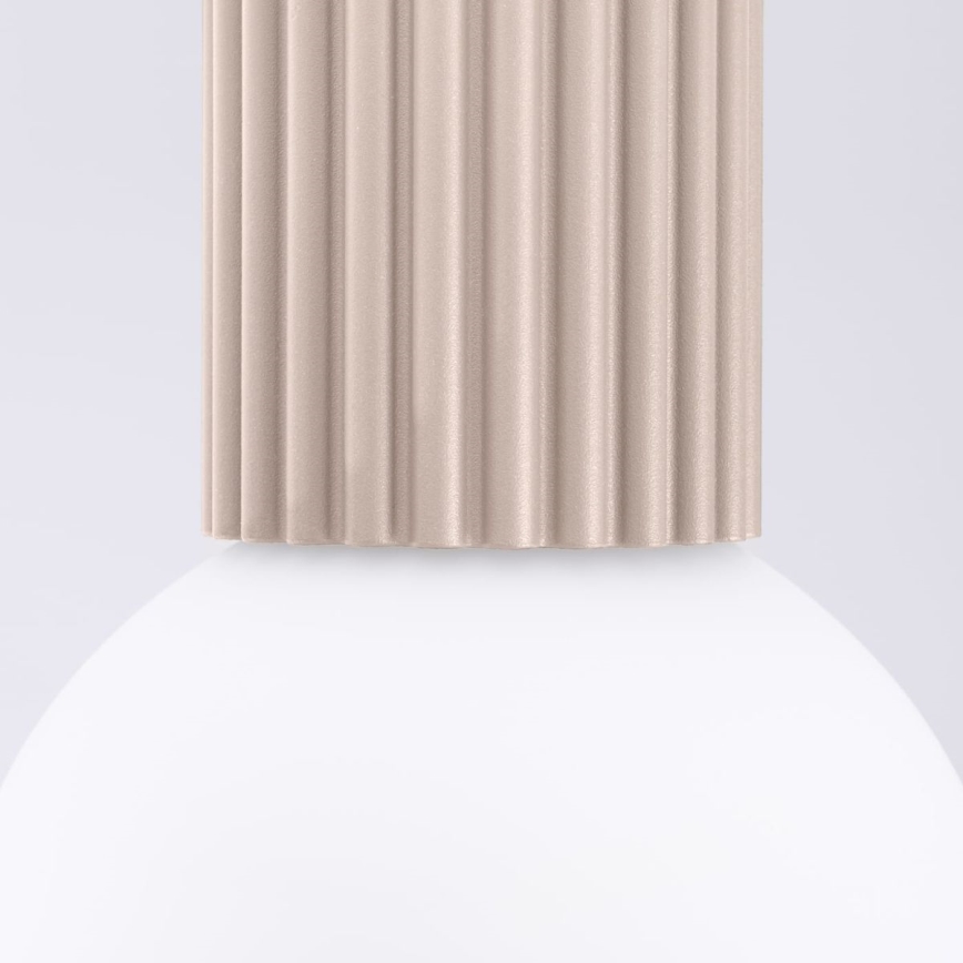 Badkamer plafondlamp HALO 1xG9/8W/230V diameter 12 cm IP44 beige