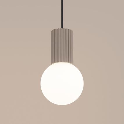 Hanglamp aan een koord HALO 1xG9/8W/230V diameter 12 cm beige