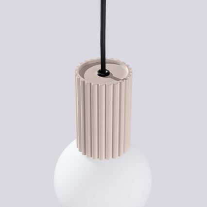 Hanglamp aan een koord HALO 1xG9/8W/230V diameter 12 cm beige