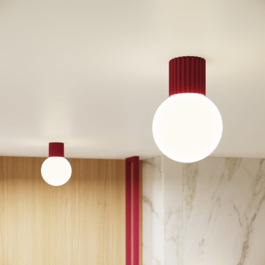 Badkamer plafondlamp HALO 1xG9/8W/230V diameter 12 cm IP44 rood