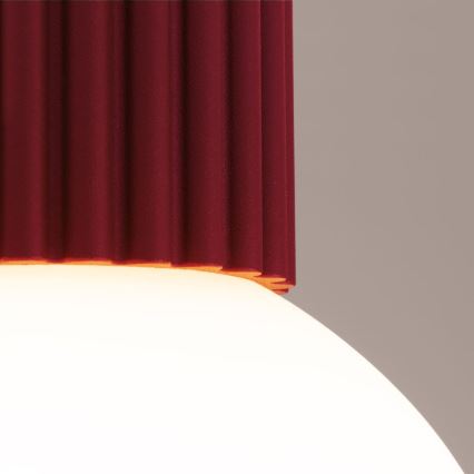 Badkamer plafondlamp HALO 1xG9/8W/230V diameter 12 cm IP44 rood
