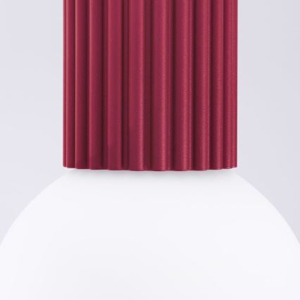 Badkamer plafondlamp HALO 1xG9/8W/230V diameter 12 cm IP44 rood