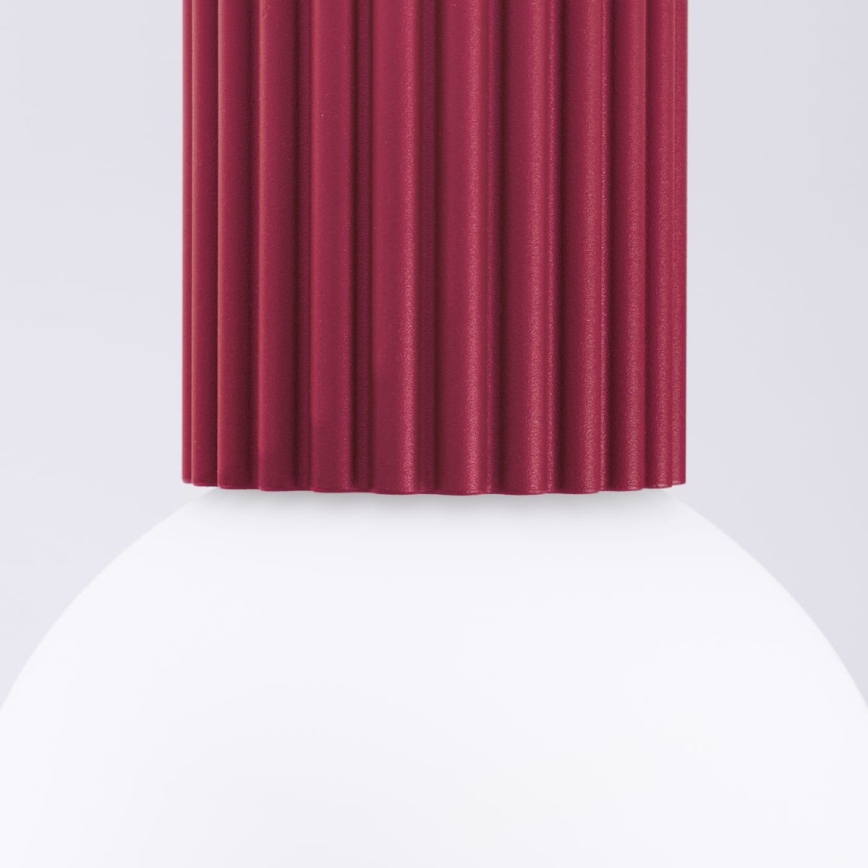 Badkamer plafondlamp HALO 1xG9/8W/230V diameter 12 cm IP44 rood
