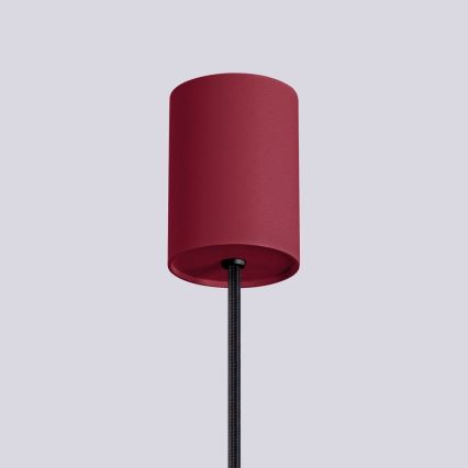 Hanglamp aan een koord HALO 1xG9/8W/230V diameter 12 cm rood