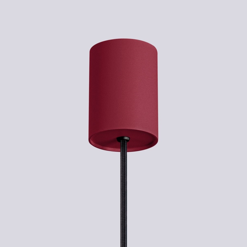 Hanglamp aan een koord HALO 1xG9/8W/230V diameter 12 cm rood