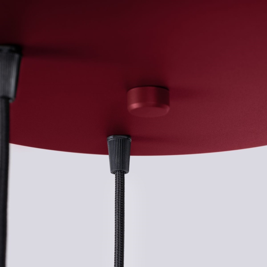Hanglamp aan een koord HALO 3xG9/8W/230V diameter 25 cm rood