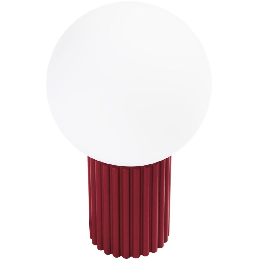 Tafellamp HALO 1xG9/8W/230V diameter 12 cm rood