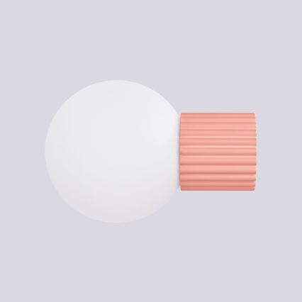 Badkamer wandlamp HALO 1xG9/8W/230V diameter 12 cm IP44 roze