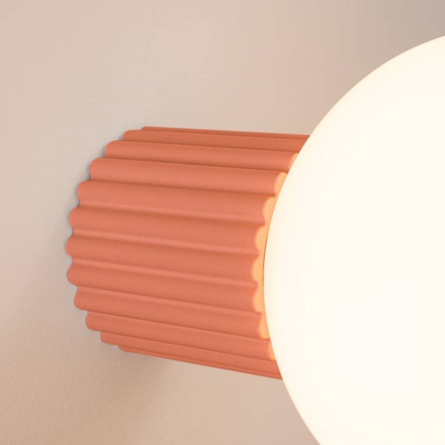 Badkamer wandlamp HALO 1xG9/8W/230V diameter 12 cm IP44 roze