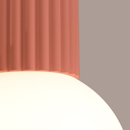 Badkamer plafondlamp HALO 1xG9/8W/230V diameter 12 cm IP44 roze