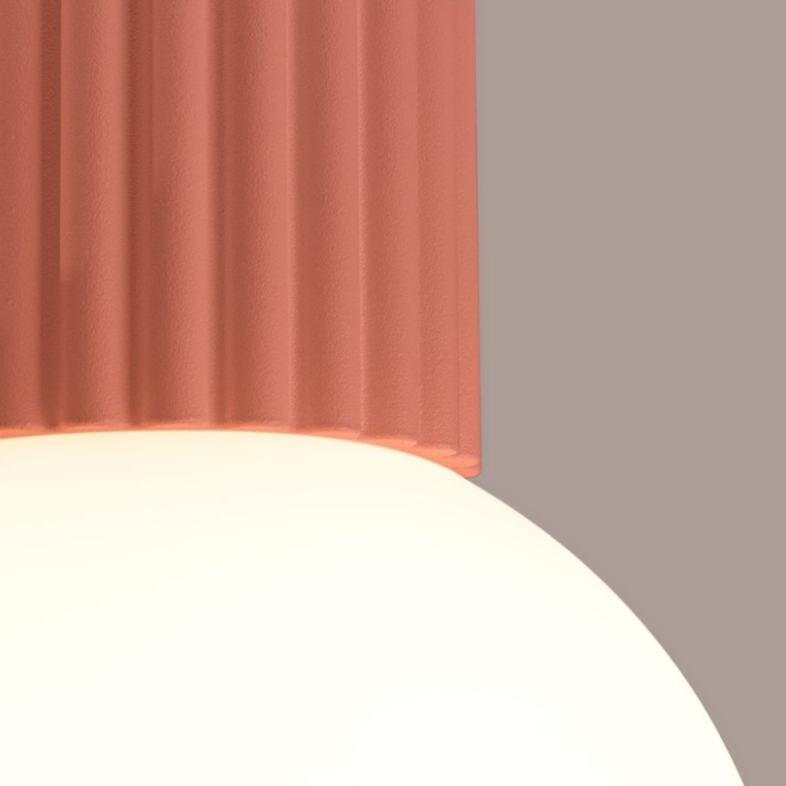 Badkamer plafondlamp HALO 1xG9/8W/230V diameter 12 cm IP44 roze