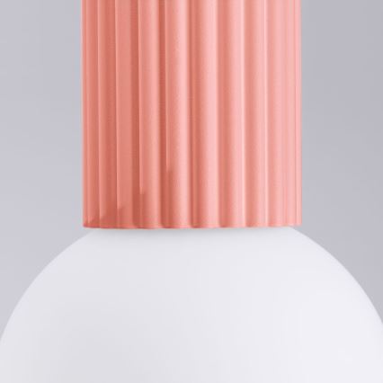 Badkamer plafondlamp HALO 1xG9/8W/230V diameter 12 cm IP44 roze