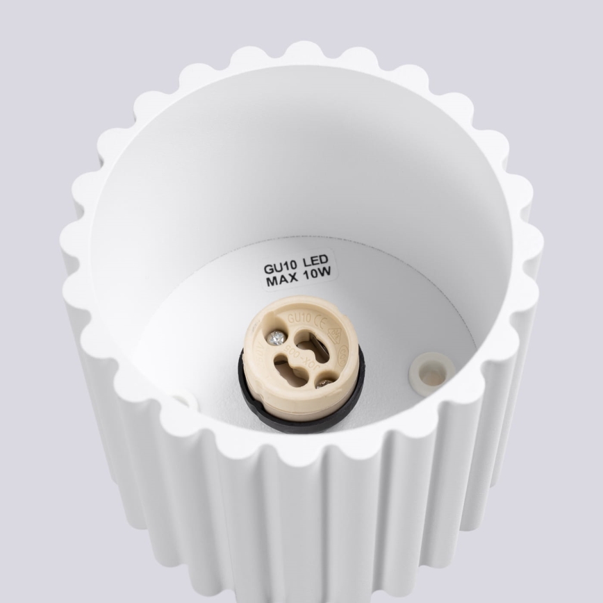 Spot AURA 1xGU10/10W/230V Ø 10 cm blanc