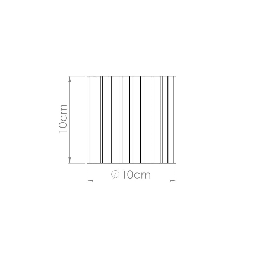 Spot AURA 1xGU10/10W/230V Ø 10 cm blanc