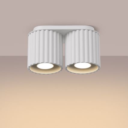 Spotlamp AURA 2xGU10/10W/230V wit