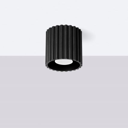Spotlamp AURA 1xGU10/10W/230V Ø 10 cm zwart