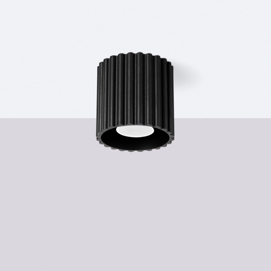 Spotlamp AURA 1xGU10/10W/230V Ø 10 cm zwart