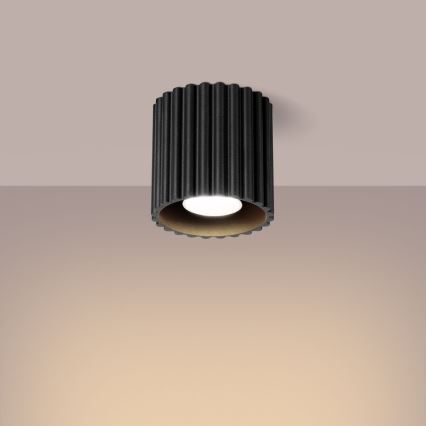 Spot AURA 1xGU10/10W/230V Ø 10 cm noir