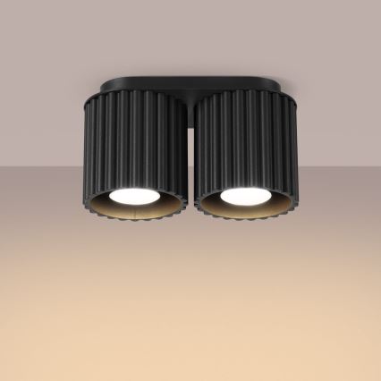 Spot AURA 2xGU10/10W/230V noir