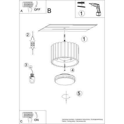 Spotlamp AURA 1xGX53/10W/230V 6 cm zwart
