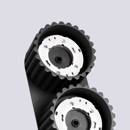 Spotarmatuur AURA 2xGX53/10W/230V zwart
