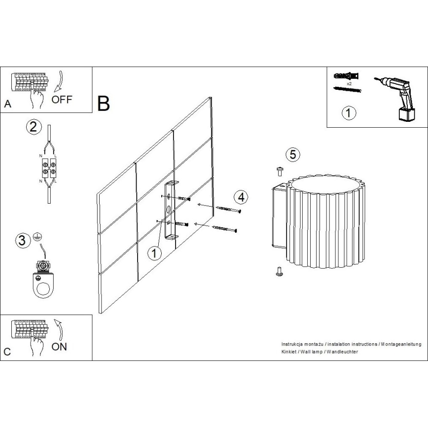 Applique murale AURA 1xG9/10W/230V crème
